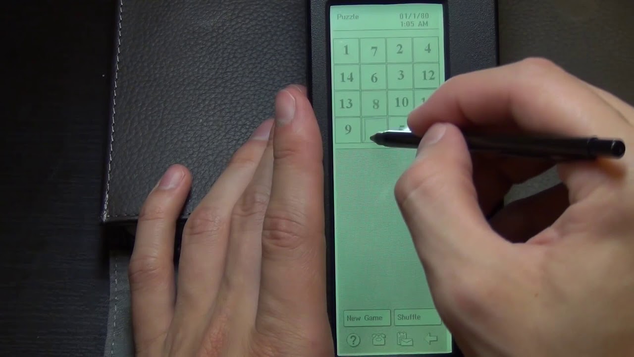 Imagem do jogo Scramble, considerado o primeiro jogo para celular da história