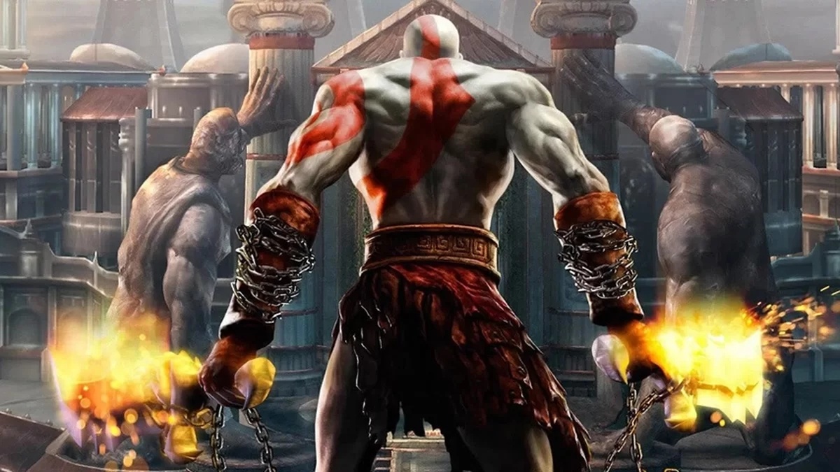 Imagem do jogo God of War, do PlayStation 2